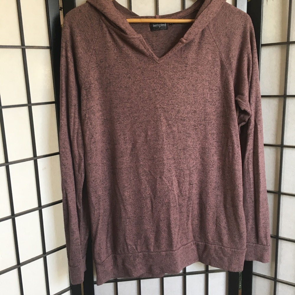 Comfy light weight,soft hooded sweater